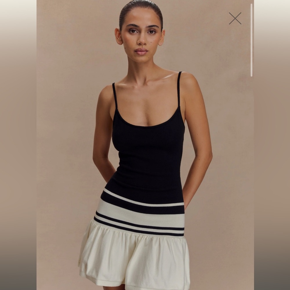 MESHKI KNIT MINI DRESS